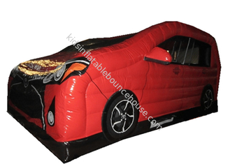 Petit videur gonflable de voiture rouge en PVC peinture numérique nouveau saut de voiture gonflable pour les enfants de moins de 7 ans pour la maternelle