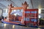 Château sautant gonflable large rouge de Chambre d'autobus de PVC pour le divertissement d'enfants qui respecte l'environnement