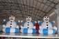 Le PVC hermétique a adapté les décorations aux besoins du client gonflables de bonhomme de neige faciles à nettoyer