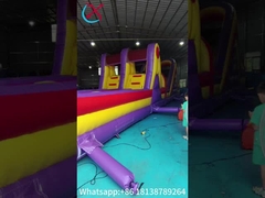 Pvc Tarpaulin gonflable Cours d'obstacles en plein air Jardin d'extérieur Fun Run Sport Pour les tout-petits