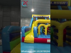 UL Commercial Inflatable Water Slides Vertical Rush Inflatable Obstacle Slide Logo personnalisé