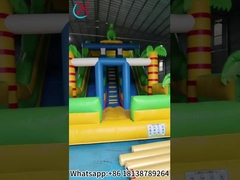 Commerciaux Slides gonflables à palme Slides gonflables à double sec à l'extérieur