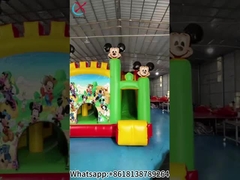 Mickey Minnie Cute Animé Thème Enfants Sautant Château
