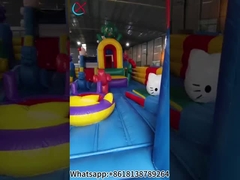 Cadeau personnalisé pour chat Doraemon Jeu gonflable ville maison gonflable château de glisse pour les enfants