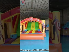 Jeu de sport gonflable commercial de l'usine Spider-Man Jeu de saut du château