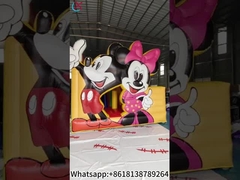 Mickey et Minnie maison gonflable avec diapositives
