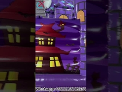 Château Gonflable Citrouilles d'Halloween Gonflables Violettes Fun City