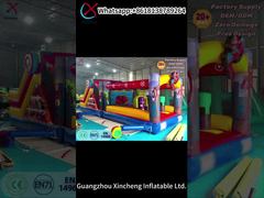 Parcours d'obstacles gonflable de super-héros commercial pour la location