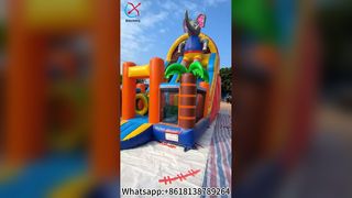 Obstacle de toboggan amusant Elephant Bounce House