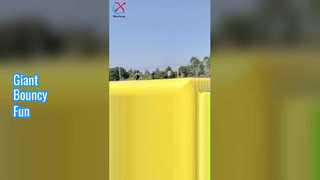 Tapis gonflable géant amusant