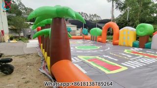 Amusement gonflable de piste de course pour enfants
