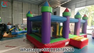 Rainbow Bounce House Parcours d'obstacles amusant