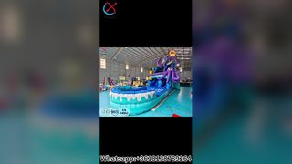 Toboggan gonflable Octopus pour les plaisirs de l'été