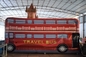 Château sautant gonflable large rouge de Chambre d'autobus de PVC pour le divertissement d'enfants qui respecte l'environnement