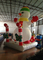 Bonhomme de neige gonflable adapté aux besoins du client de décorations de Noël de vacances 3,5 x 2,5 x 4m