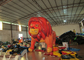 La publicité gonflable de bande dessinée commerciale signe le lion gonflable géant de peinture numérique pour l'exposition