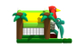 Chambre combinée de rebond de Forest Snake Themed Kids Inflatable d'oiseau/Dino Jumping House gonflable coloré