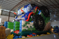 Glissière gonflable durable de camion de monstre/glissière sèche de voiture d'expédition de SUV d'impression de Digital