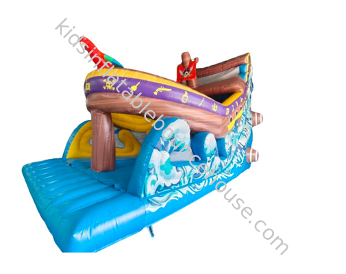 Grand bateau pirate gonflable toboggan pour enfants toboggan gonflable château gonflable commercial