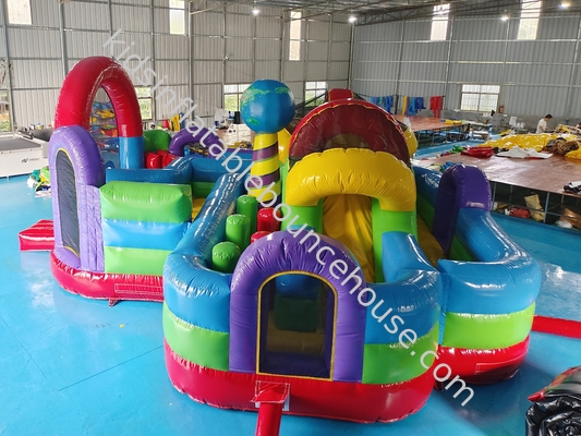 Fabricant Cité gonflable amusante Parc de jeux gonflable coloré Château gonflable drôle