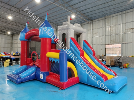 Château en plein air médiéval gonflable maison gonflable avec diapositive maison gonflable pour les enfants