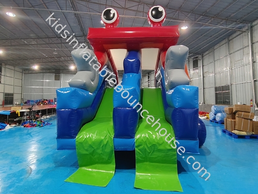 Commercial Grade gonflable Slide sec Cartoon Crabe gonflable haut double Slides pour les enfants et les adultes