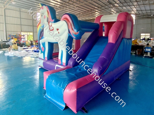 Château gonflable de haute qualité Unicorn Cartoon Château gonflable avec trampoline