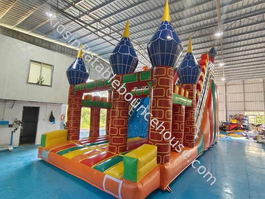 Commercial PVC glissière gonflable château large glissière exotique charme château gonflable glissière sèche pour enfants et adultes