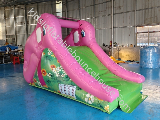 Impression numérique Slide sec gonflable petite diapositive gonflable éléphant rose pour l' extérieur intérieur pour les enfants