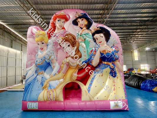 Impression numérique maison gonflable avec diapositives Disney Princess Château gonflable pour enfants