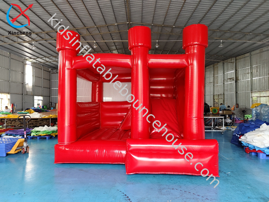 Maison gonflable rouge personnalisée avec combo gonflable pour la fête