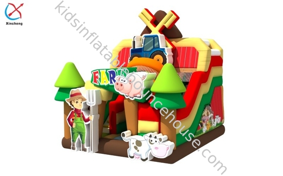 Fabrique Commercial Ferme extérieure gonflable glissière sèche glissières gonflables pour enfants