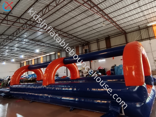 Glissière gonflable d'eau commerciale Glissières gonflables d'été avec piscine
