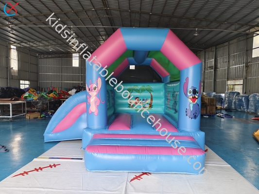 La maison gonflable commerciale Lilo & Stitch Bouncy avec combo de diapositive