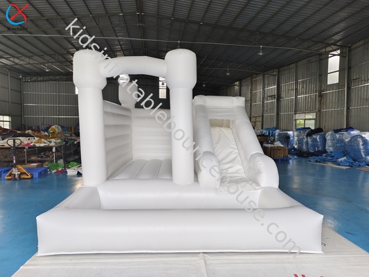 Château gonflable commercial gonflable combo pour mariage blanc