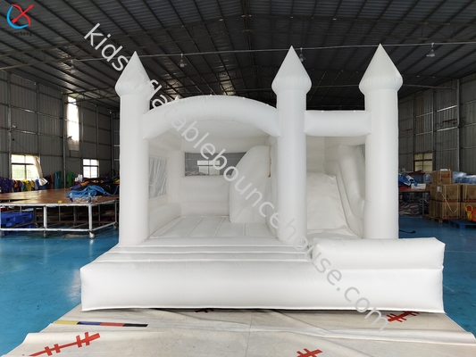 Château gonflable commercial avec toboggan, combo pour mariage, fête d'enfants, château gonflable avec toboggan