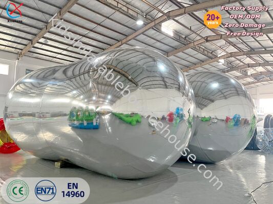Manufacturer Giant Silver Inflatable Mirror Ball Shiny Inflatable Mirror Balloon