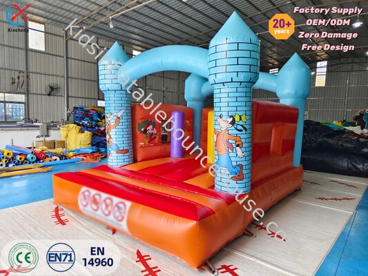 Château Gonflable Mickey de Haute Qualité sur le Thème du Château pour Fêtes d'Enfants